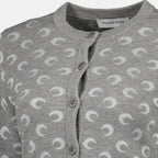 Imagem do artigo Cardigan Moon em lã da marca Marine Serre para Mulheres - Temporada Outono-Inverno 2025 - Vista Detalhada_1