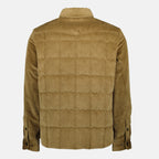 Imagem da camisa-puffer Gelt castanha da marca Moncler Grenoble para Homem - Temporada Outono-Inverno 2025 - Vista Traseira