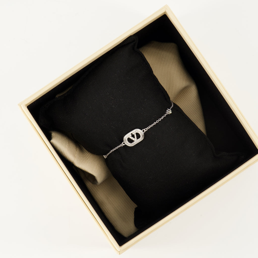 Bijoux Bracciale VLogo Valentino Garavani Argenté Femme