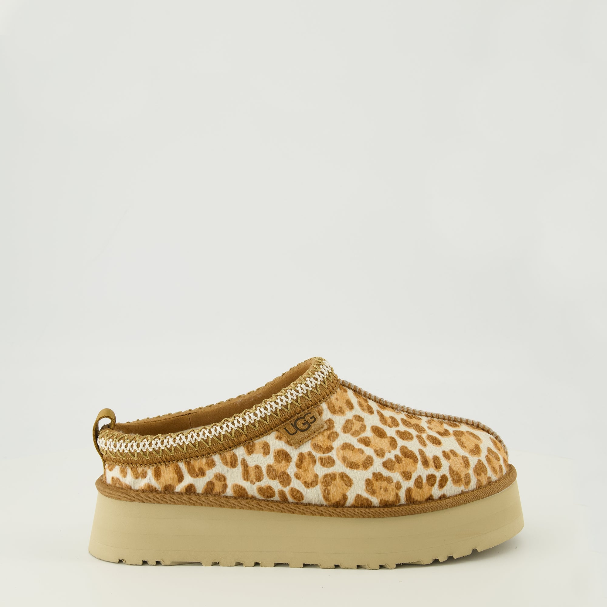 Image of the Ugg brand Leopard Tazz Plains Mules for Women - Spring-Summer 2026 Season - Right side view