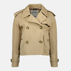 Imagen del artículo Abrigo Trench corto beige de la marca Burberry para Mujer - Temporada Primavera-Verano 2026 - Vista Frontal