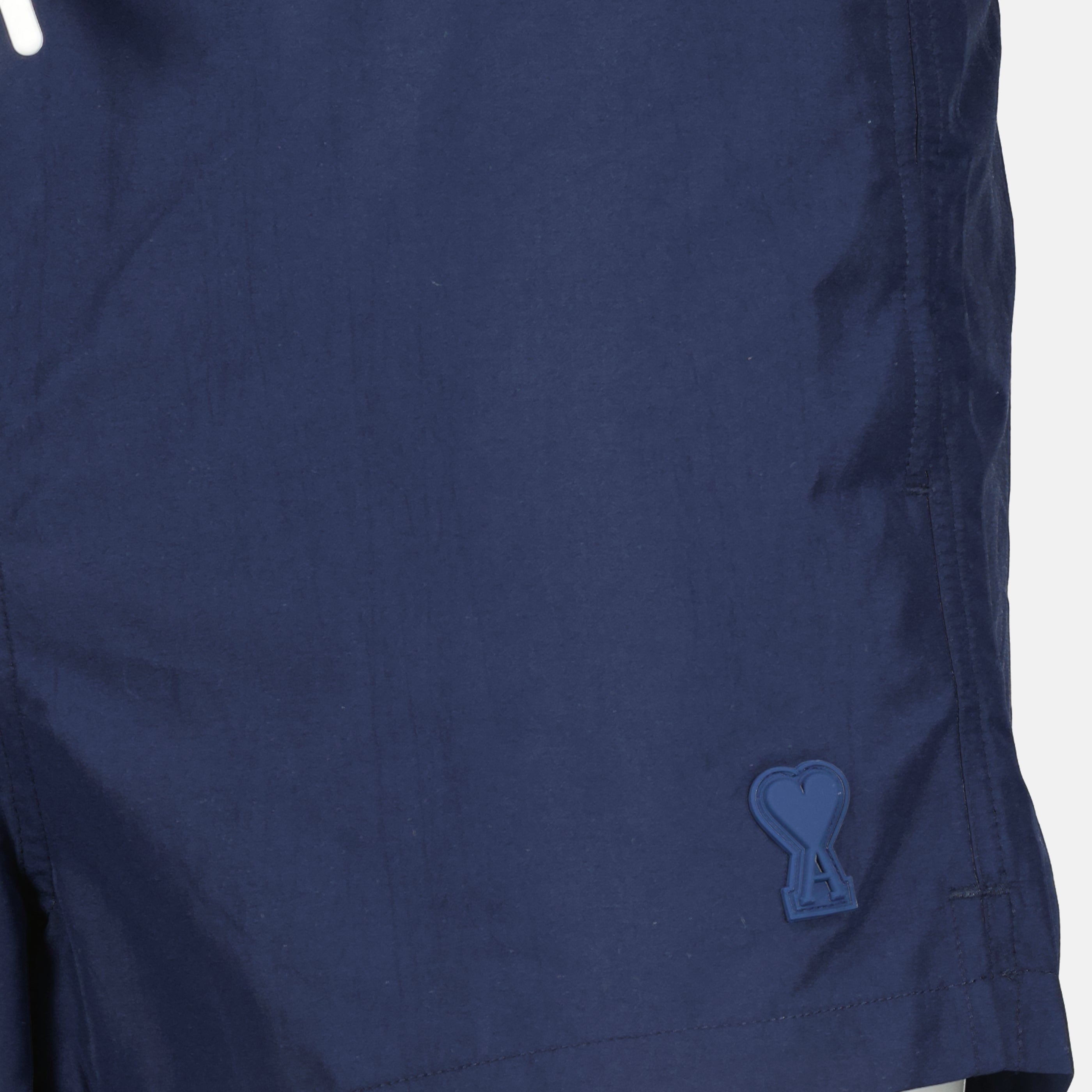 Image of the article Navy blue nylon swimsuit from the brand Ami PARIS for Men - Spring-Summer Season 2026 - Detailed View_1