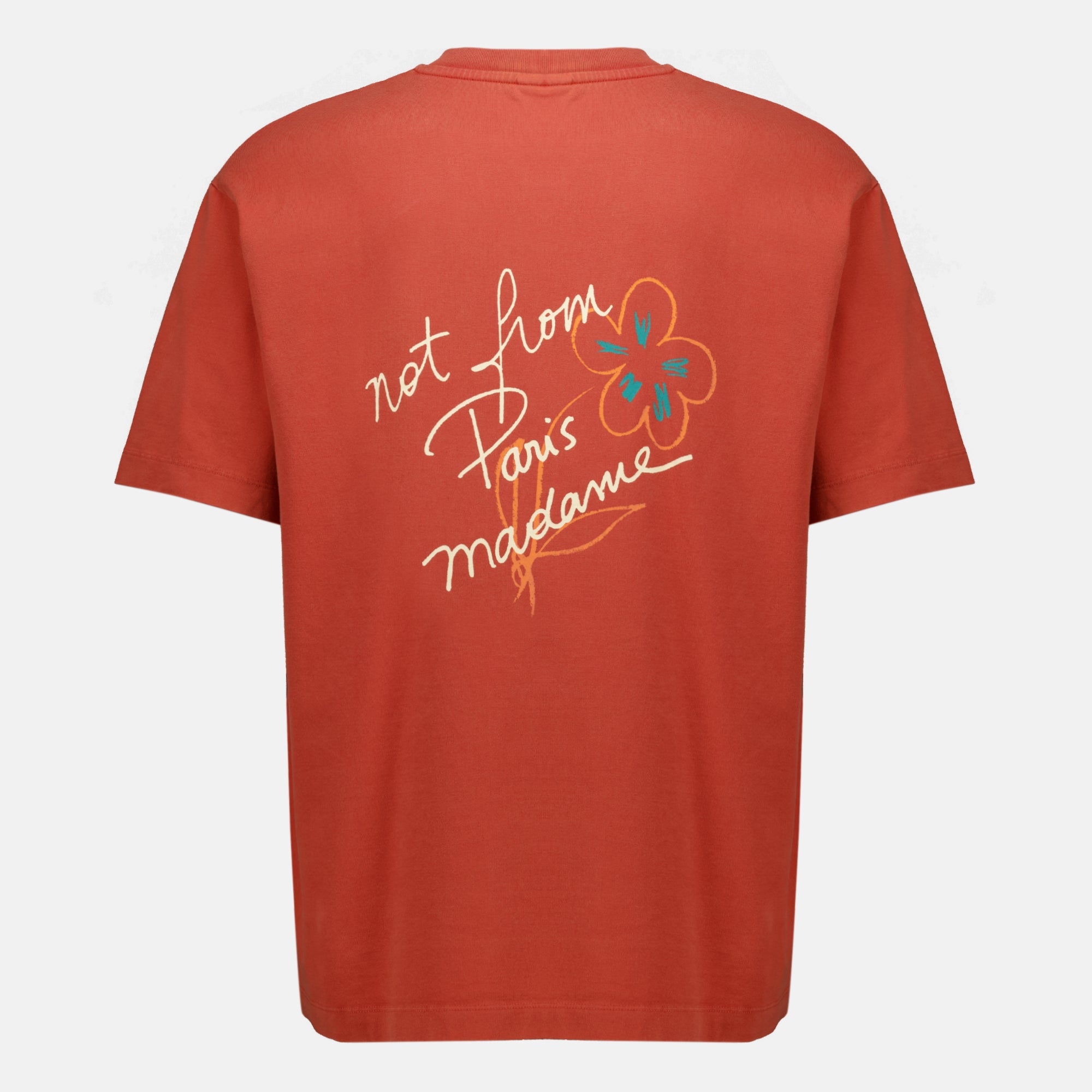 T-shirts T-shirt Slogan Esquisse orange Drole De Monsieur Orange Homme