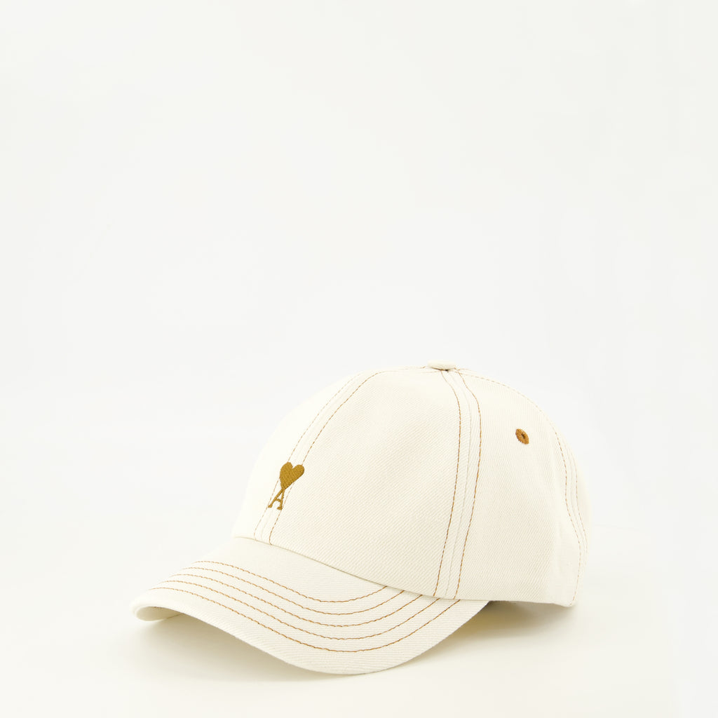 Chapeaux, casquettes et bonnets AMI Heart Beige Cap Ami PARIS Beige Unisexe