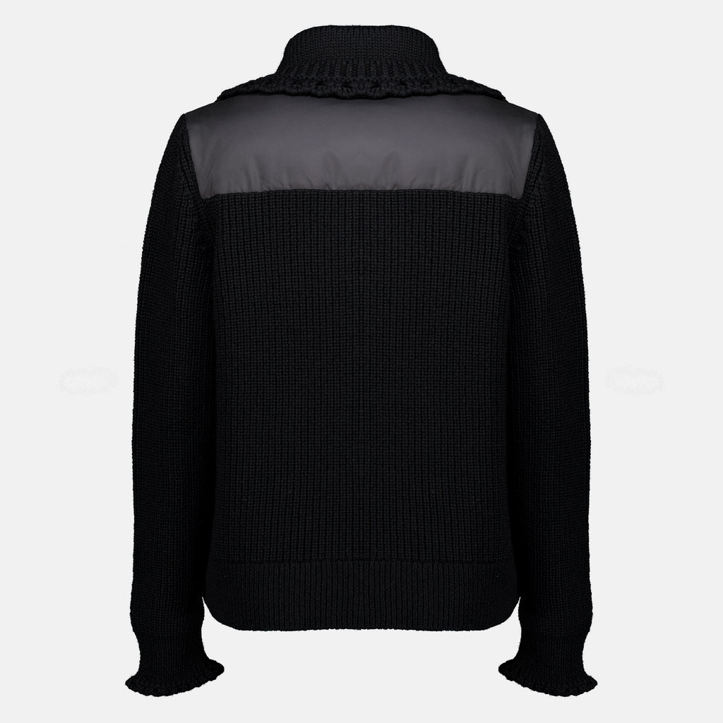 Vestes 퀼팅 투-머티리얼 가디건 Moncler Grenoble Noir Femme