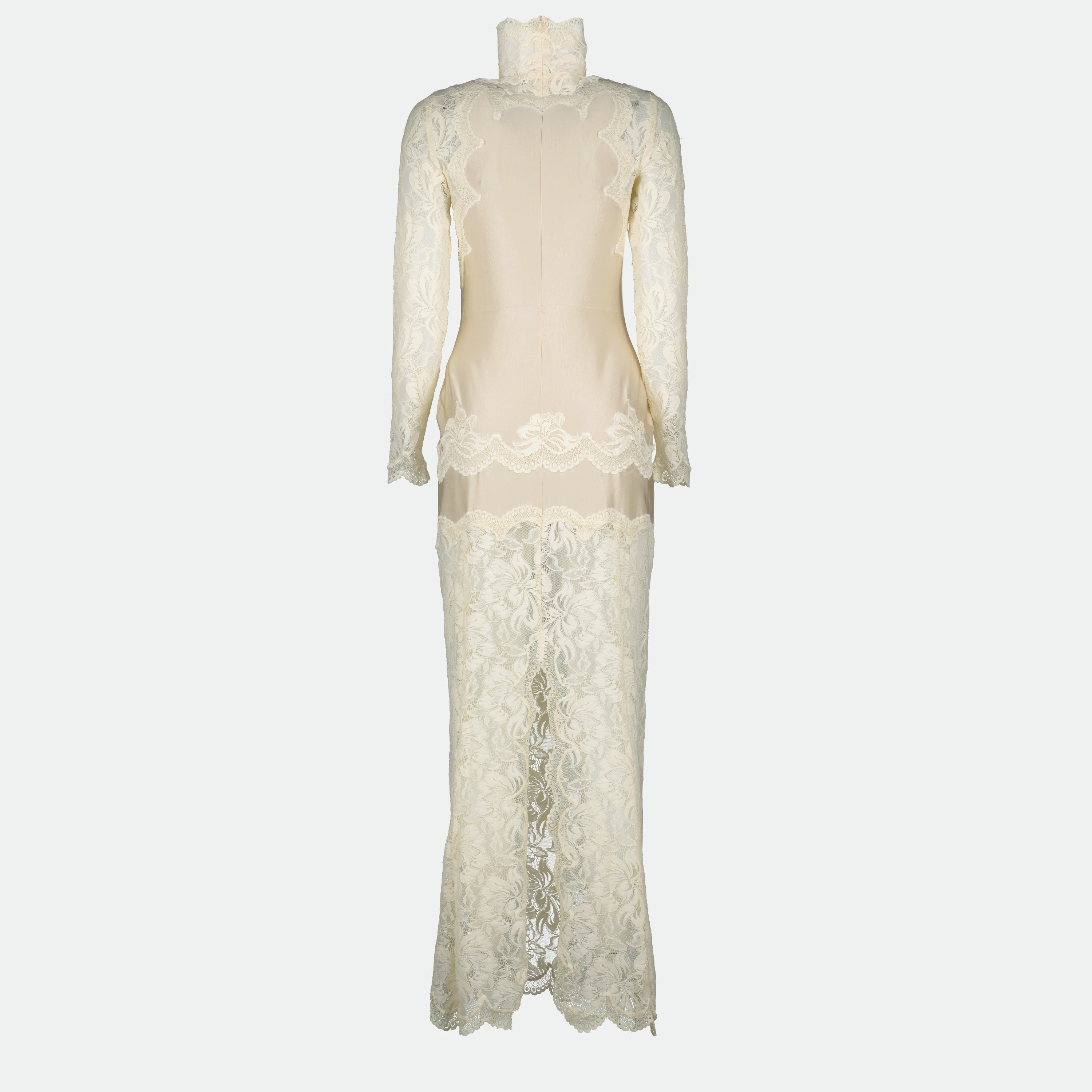 Dresses Robe longue en dentelle Rabanne White Femme