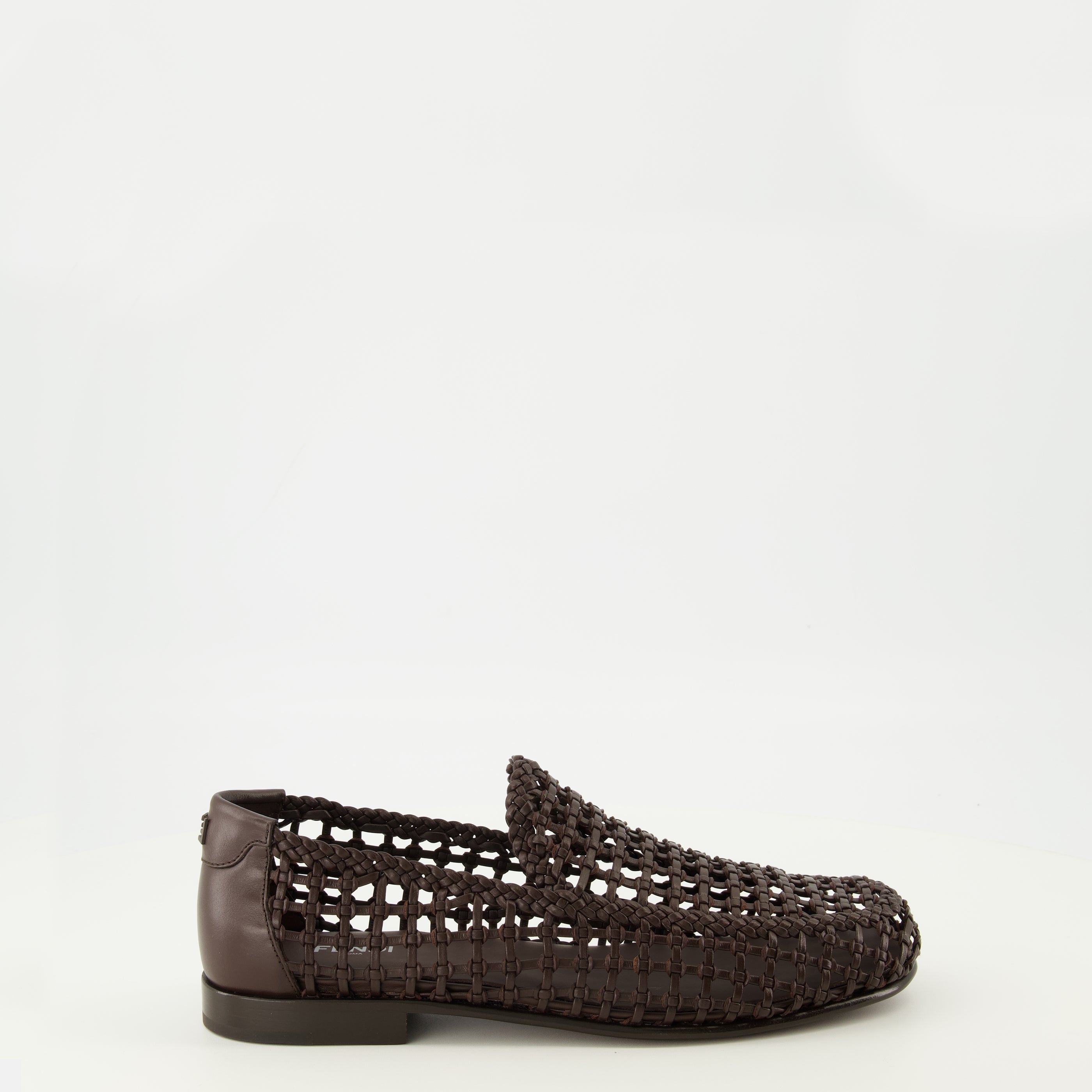 ブラウン編み込みレザー ローファー Fendi - 男性用 – myCompañero