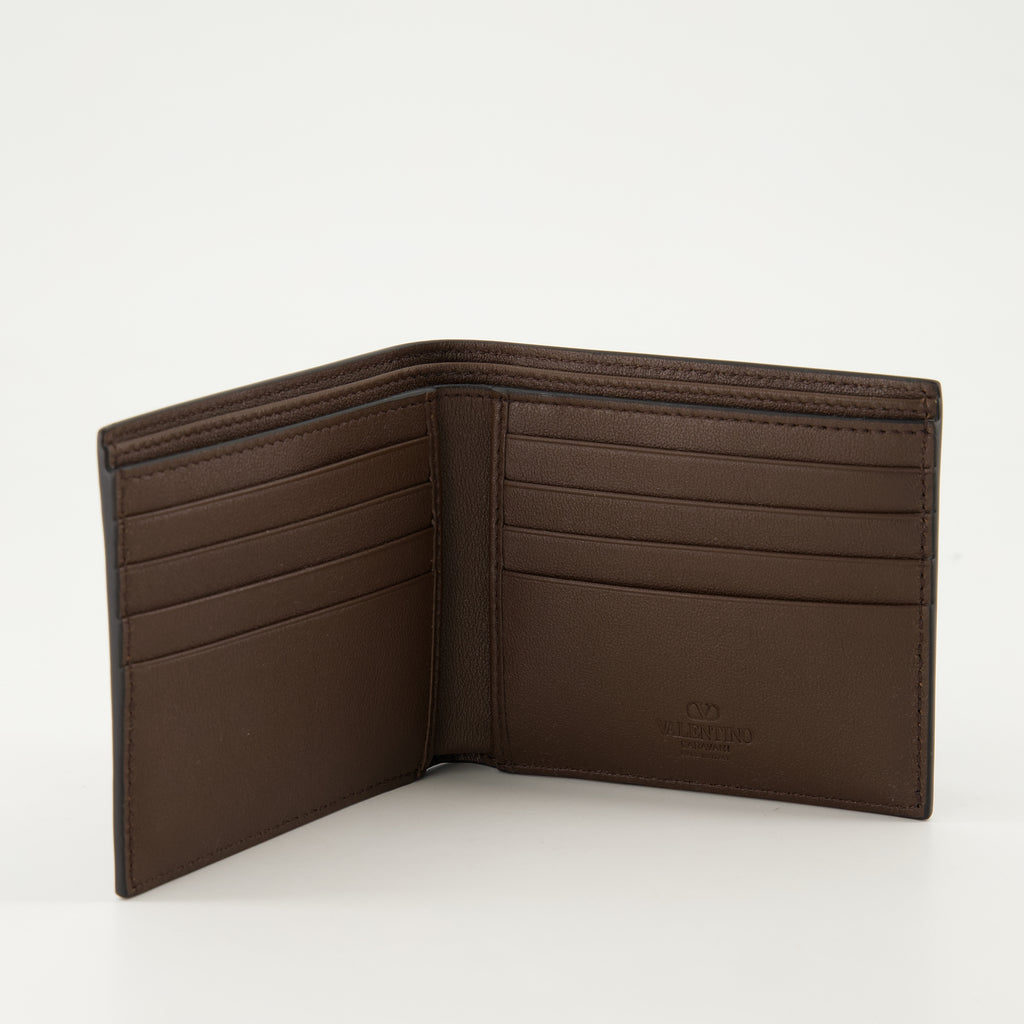 Kleine lederwaren Portefeuille VLogo The Bold Valentino Garavani Schwarz Homme