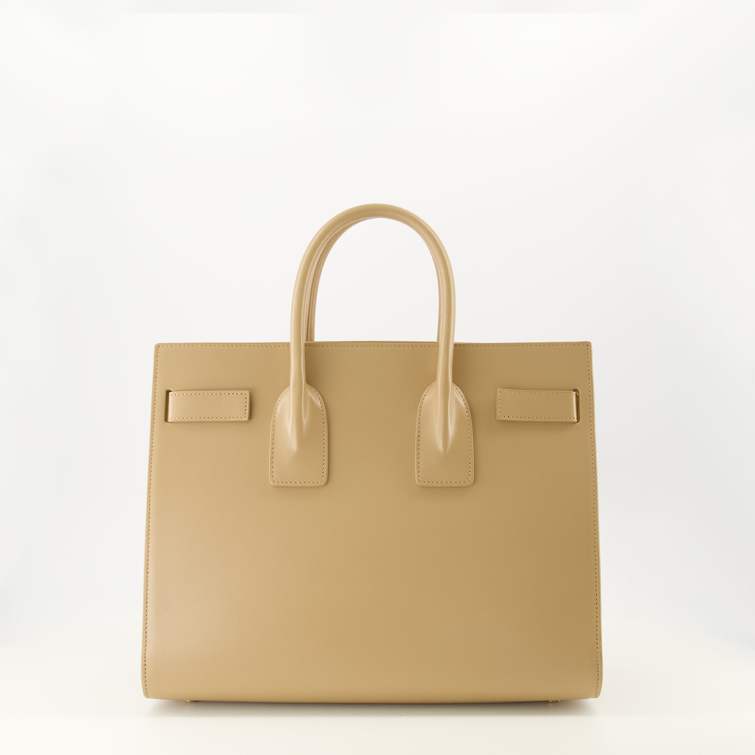 Image de l'article Sac de jour small beige de la marque Saint Laurent pour Femme - Saison Printemps-Été 2026 - Vue de Dos