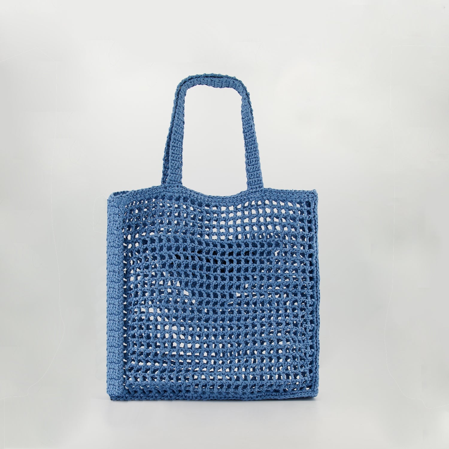 Borse tote Borsa a tracolla all'uncinetto Prada Blu Femme
