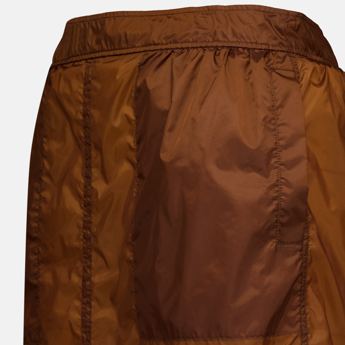 Jupes Brauner Nylon-Rock Saint Laurent Marron Femme