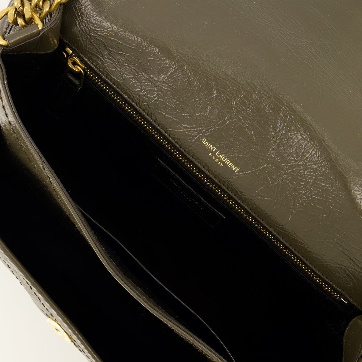 Sacs à main et épaule Borsa Niki Medium Kaki Saint Laurent Kaki Femme