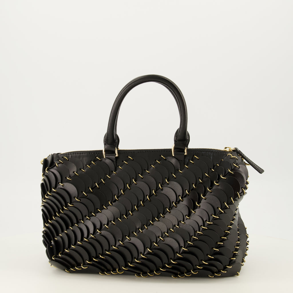 Sacs à main et épaule Sac Boston en cuir noir Rabanne Noir Femme