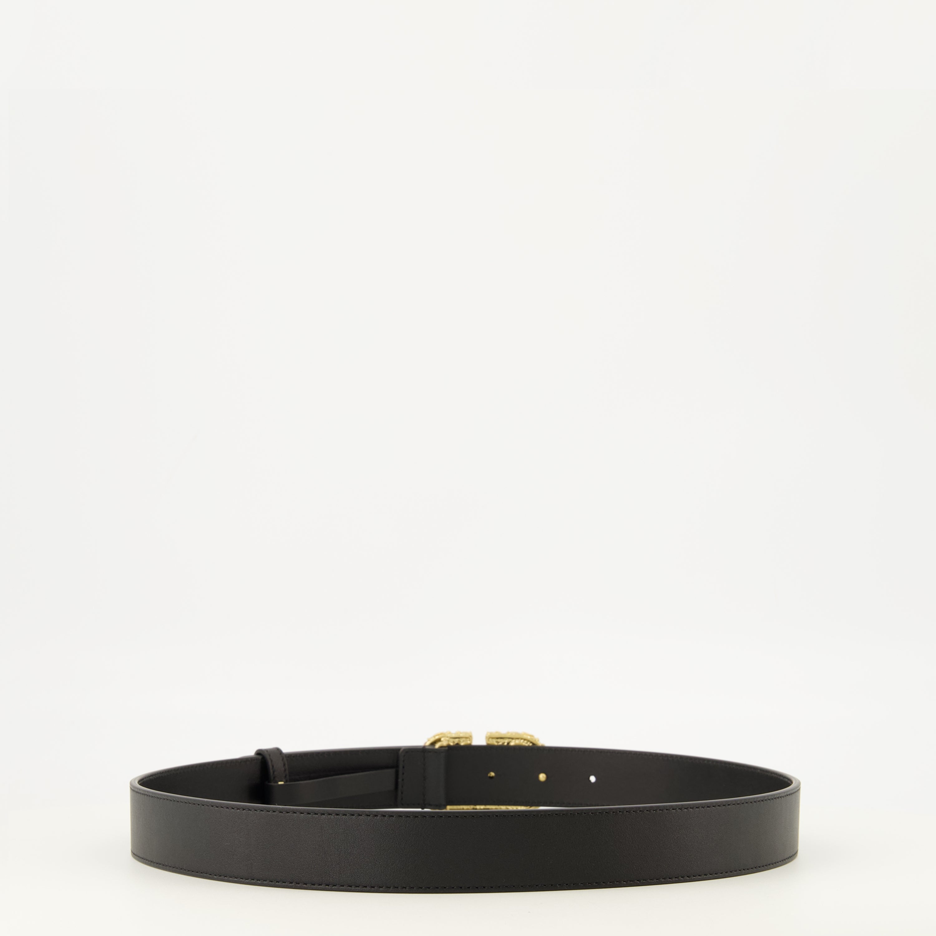 Ceintures Ceinture VLogo noir avec Cristaux Swarovski® Valentino Garavani Noir Femme