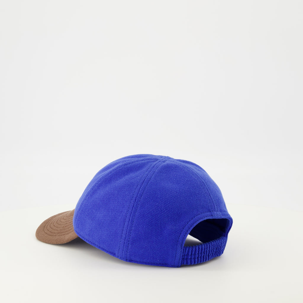 Image de l'article Casquette effet denim bleu et marron de la marque Miu Miu pour Femme - Saison Printemps-Été 2026 - Vue détaillée_2