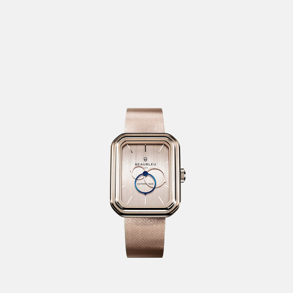 Bijoux Montre Ecce Figura Sienna Bracelet Acier Or Rose Beaubleu Doré Unisexe