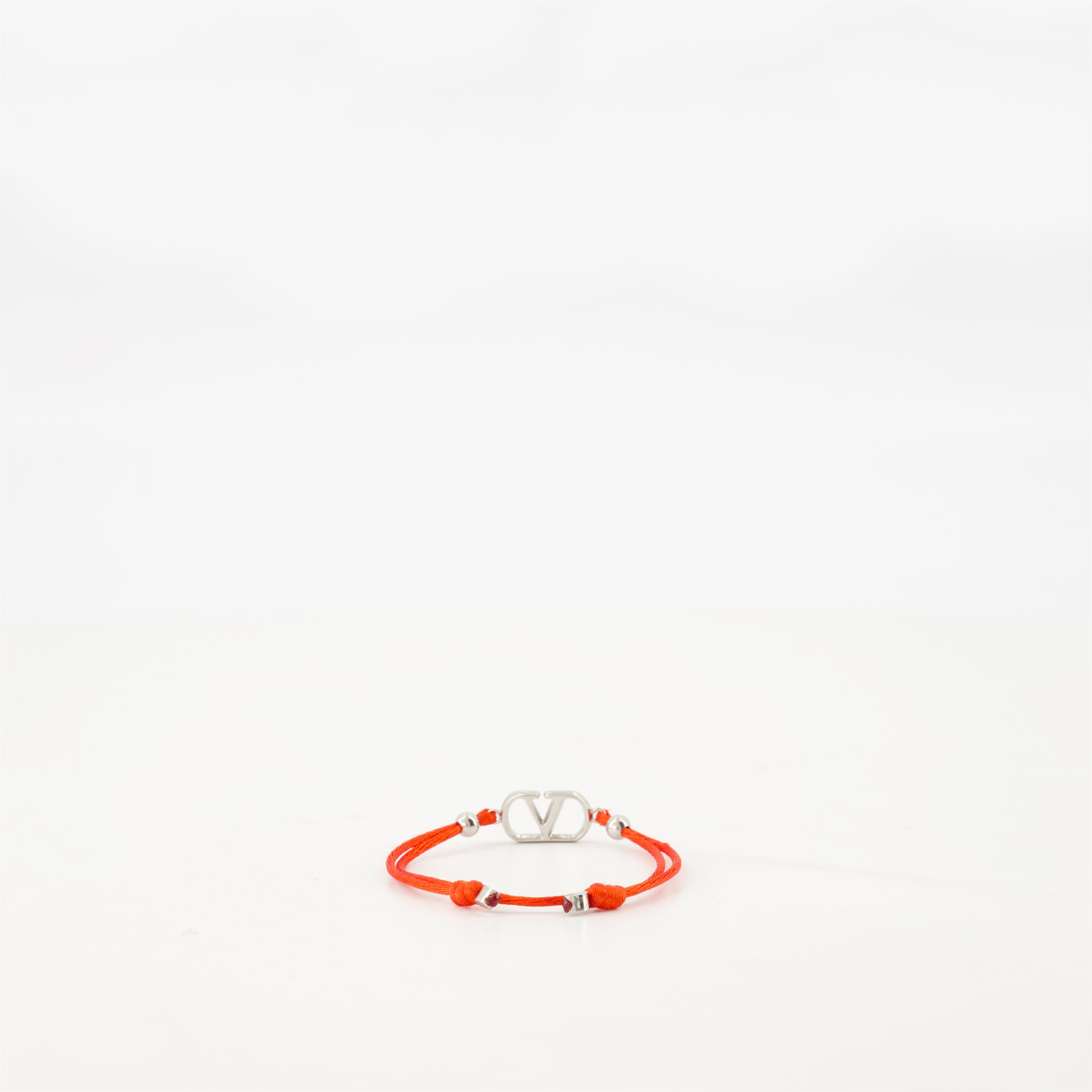 Jewelry VLogo Cord Bracelet Valentino Garavani Red Homme