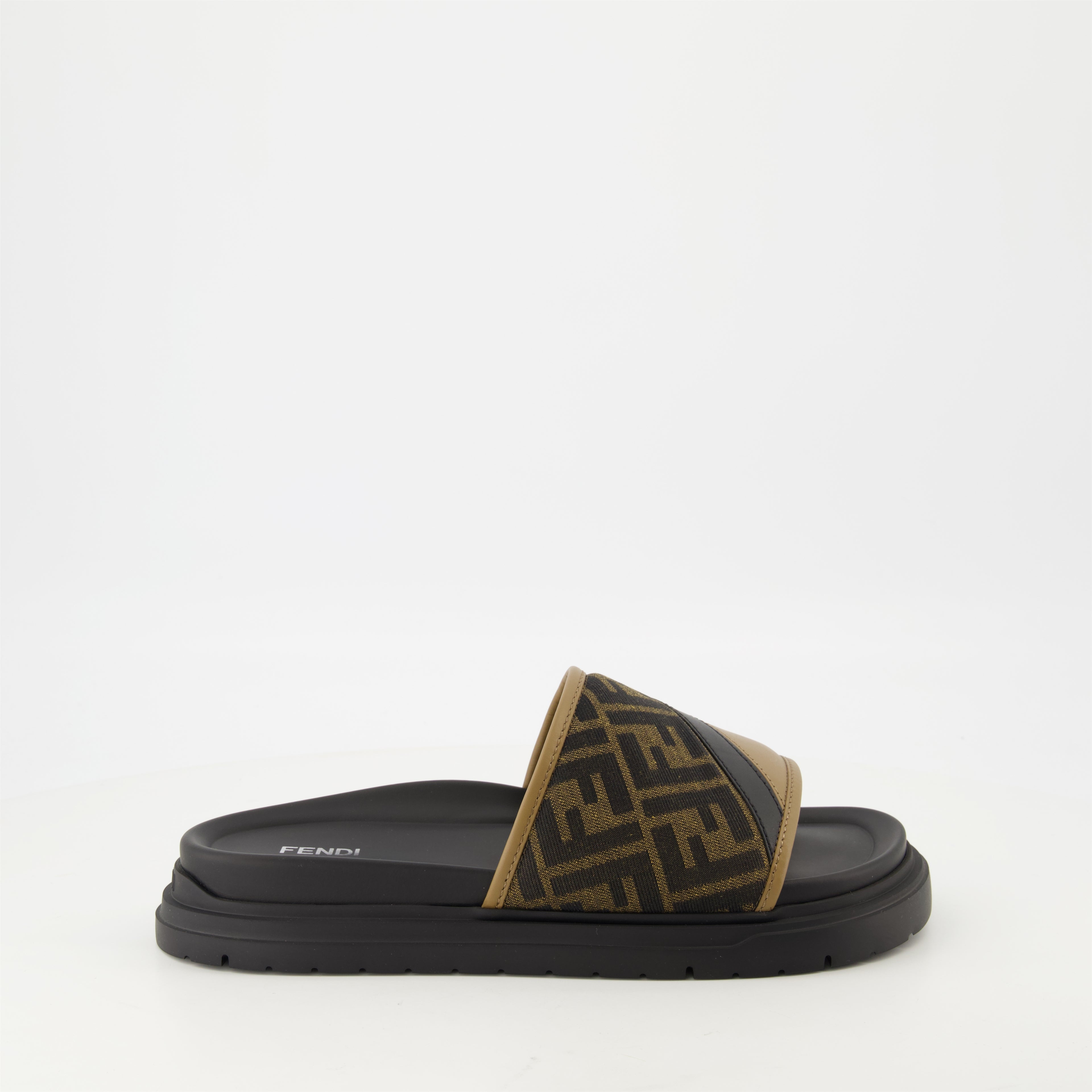 Fendi Diagonal Sandals