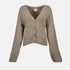 Maglieria Cardigan Scarlatto Khaite Marrone Femme