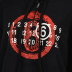 Sweatshirts Sweat à capuche imprimé Mm6 Noir Femme