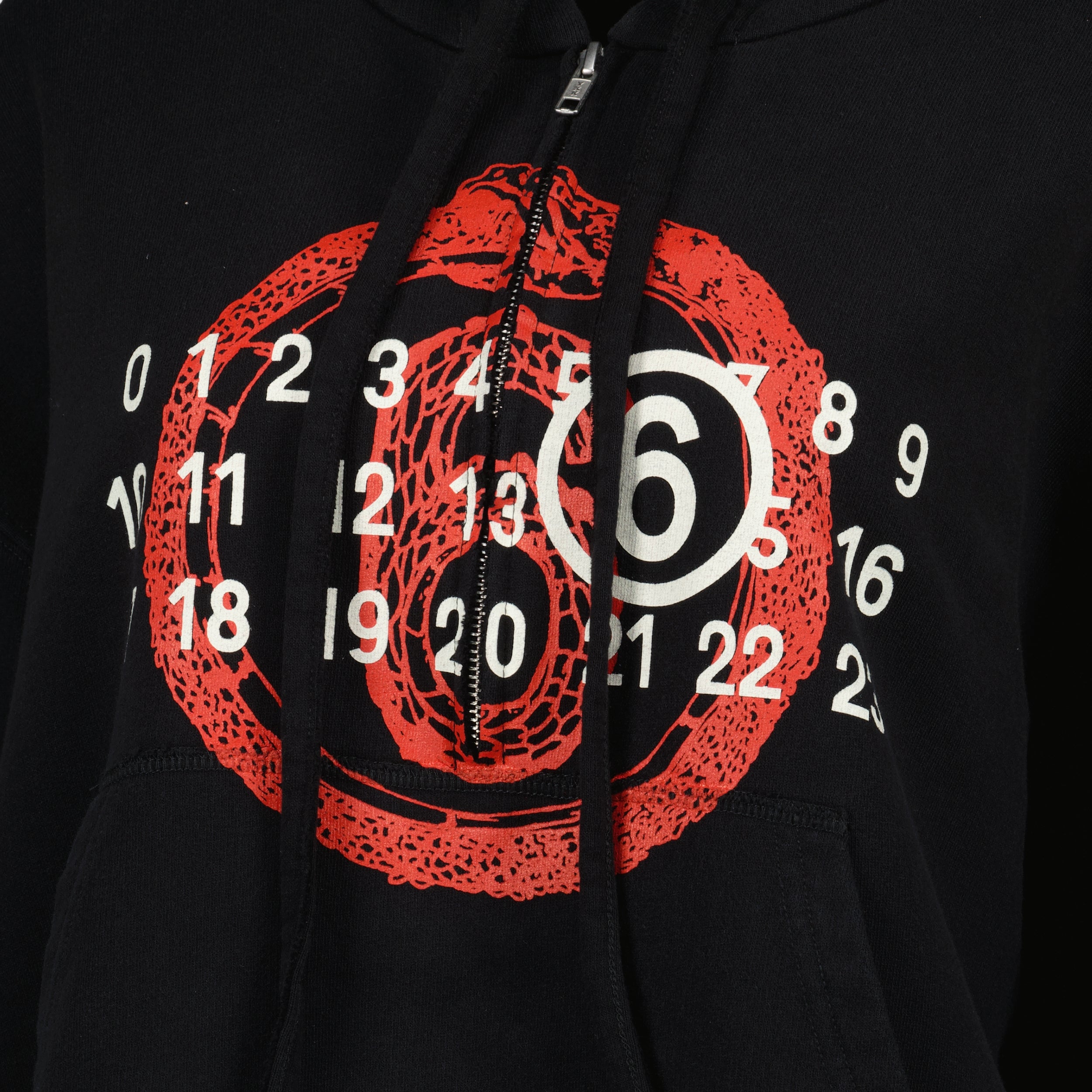 Sweatshirts Sweat à capuche imprimé Mm6 Noir Femme