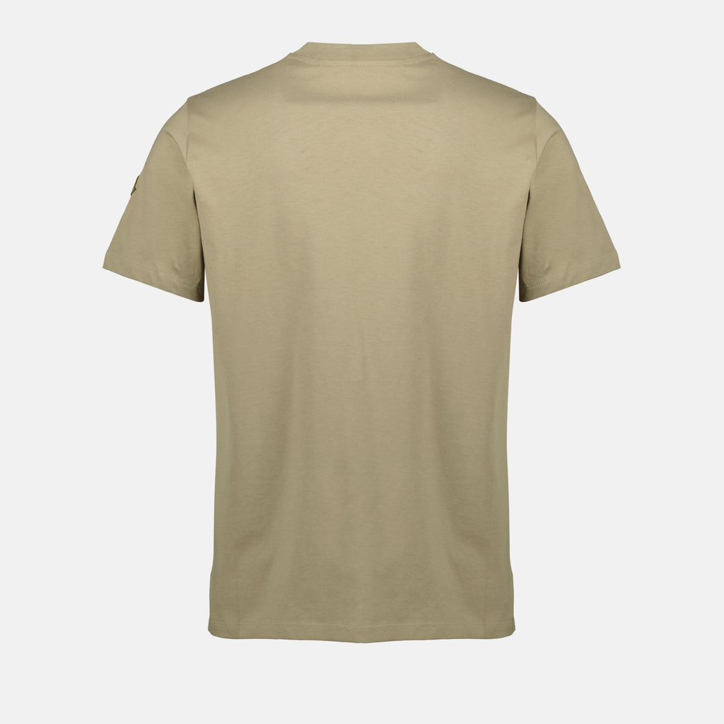 티셔츠 T-shirt vert à logo Moncler 카키색 옷감 Homme
