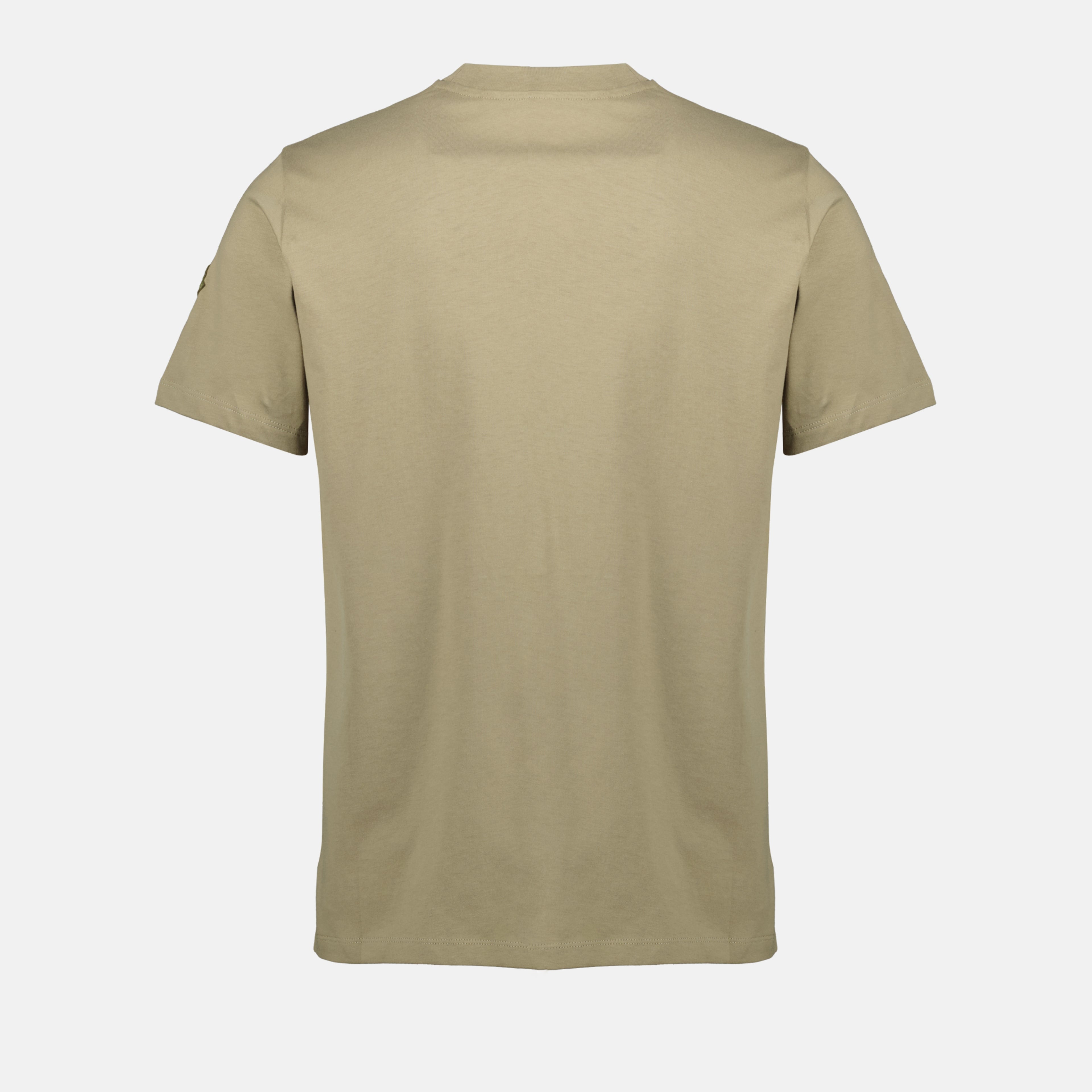 티셔츠 T-shirt vert à logo Moncler 카키색 옷감 Homme