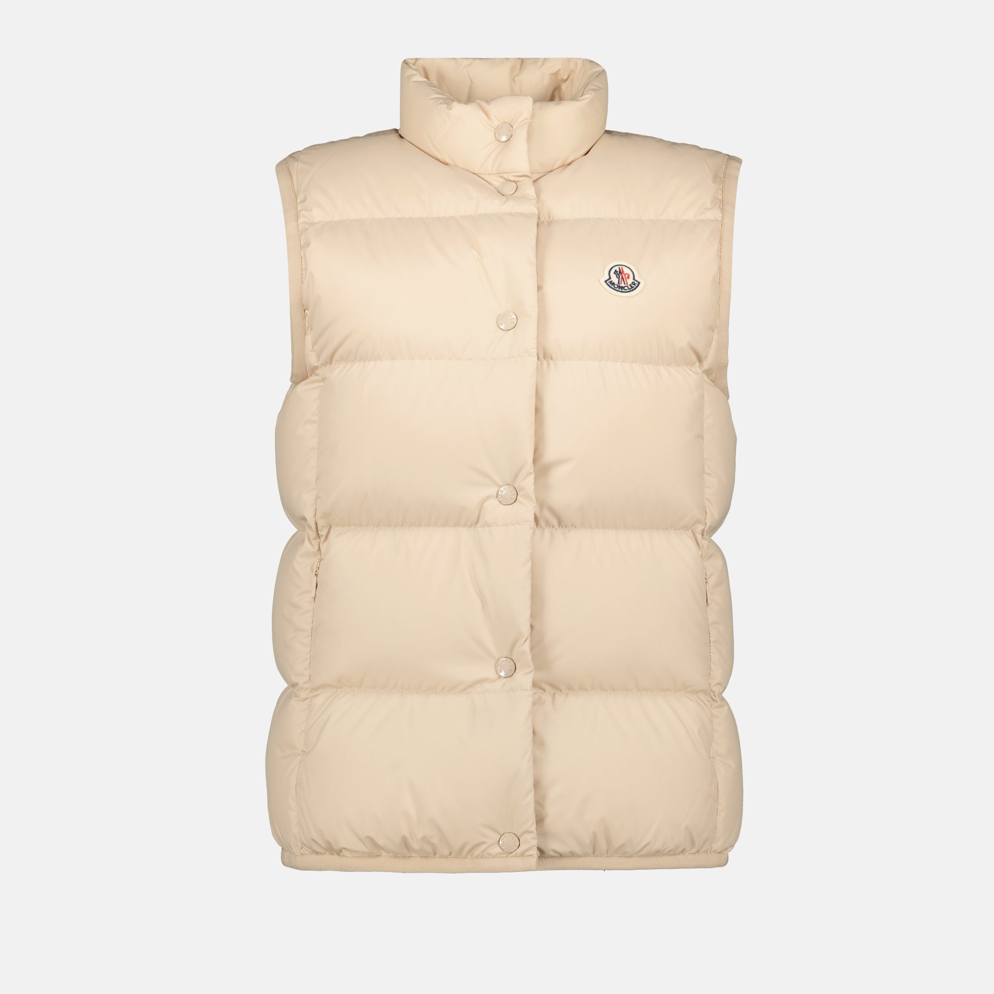 Jackets Badia Sleeveless Down Jacket Moncler Beige Femme