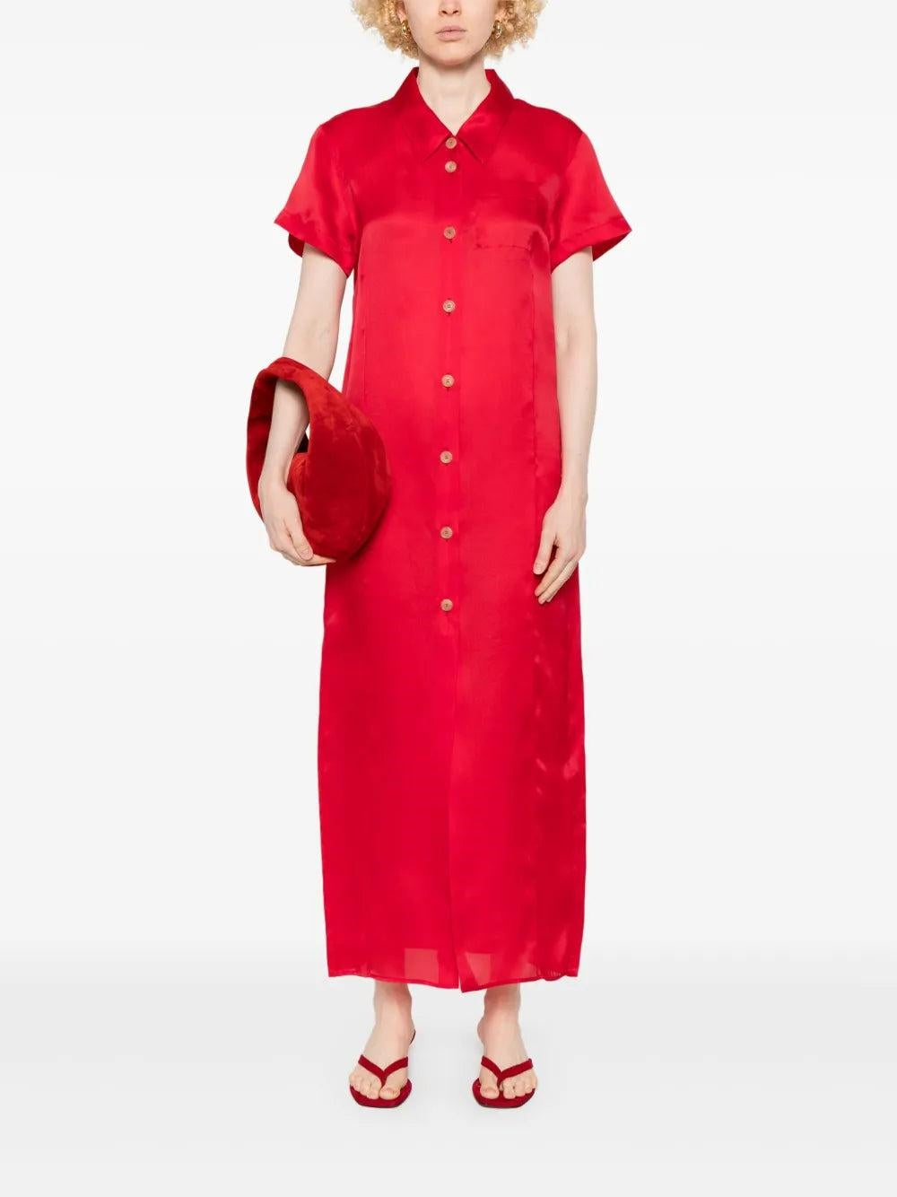 Robes Robe Effy Khaite Rouge Femme