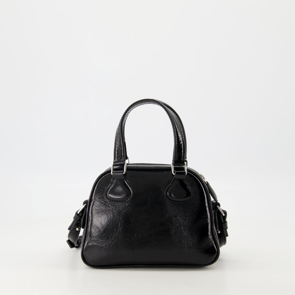 Handtaschen und schultertaschen Mini sac bowling Réédition Courrèges Schwarz Unisex