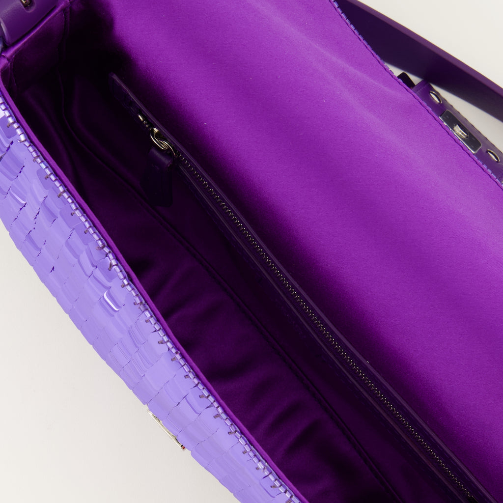 Sacs à main et épaule パープル シークイン バゲットバッグ Fendi Violet Femme