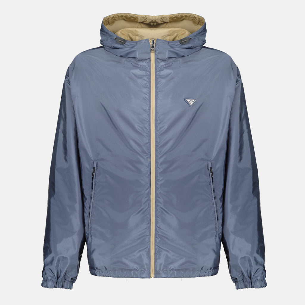Vestes Giacca Reversibile in Re-Nylon Marrone Prada Beige Homme