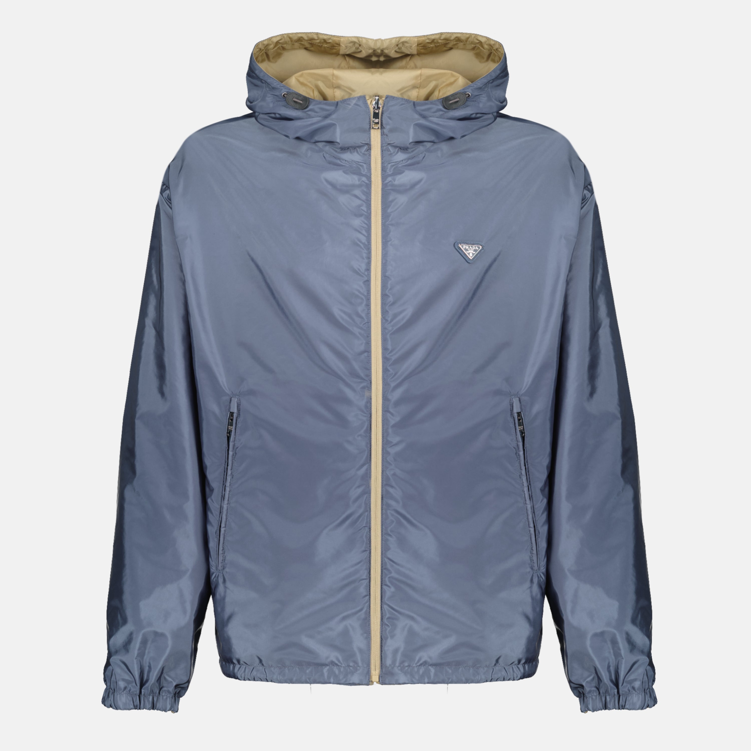 Vestes Veste réversible en Re-Nylon marron Prada Beige Homme