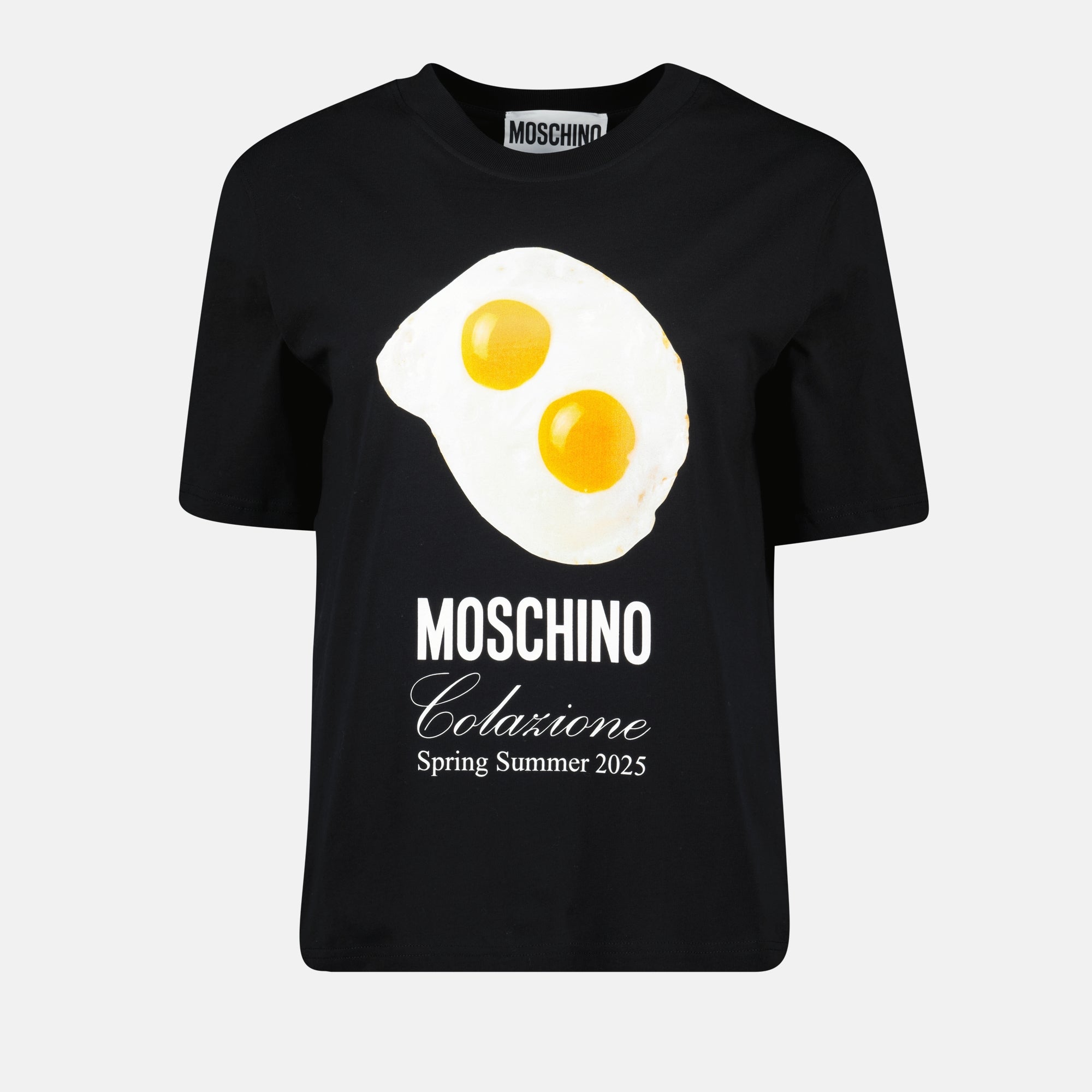 T-shirts T-shirt imprimé Colazione Moschino Noir Femme
