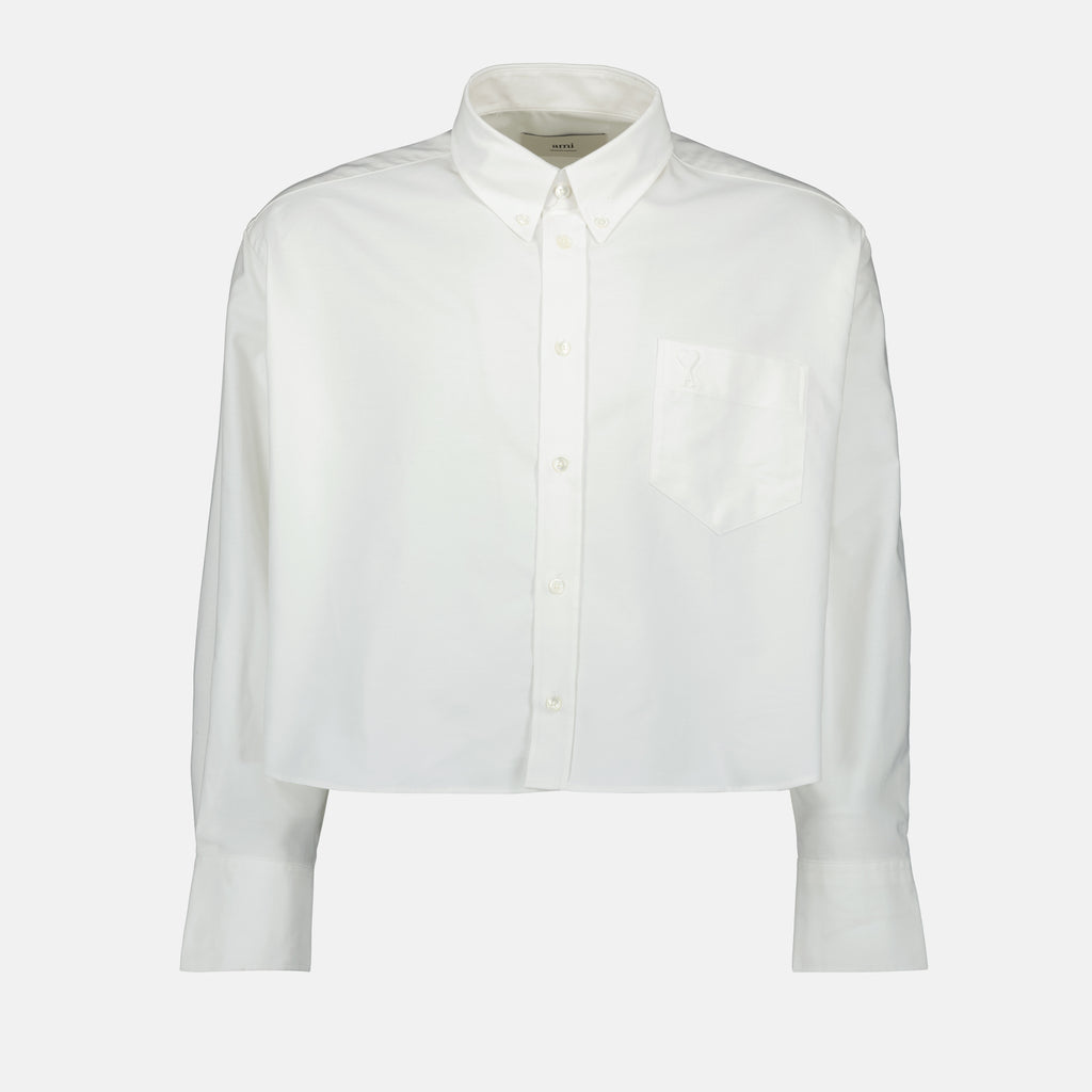 Chemises Chemise Ami de coeur oversize Ami PARIS Blanc Unisexe