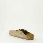 Scarpe aperte Boston Mules Birkenstock Cachi Unisex