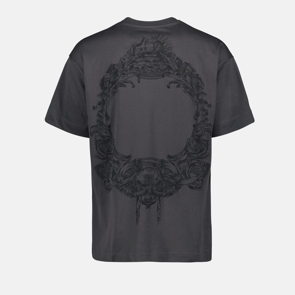T-shirts Baroque Printed T-shirt Givenchy Gray Homme