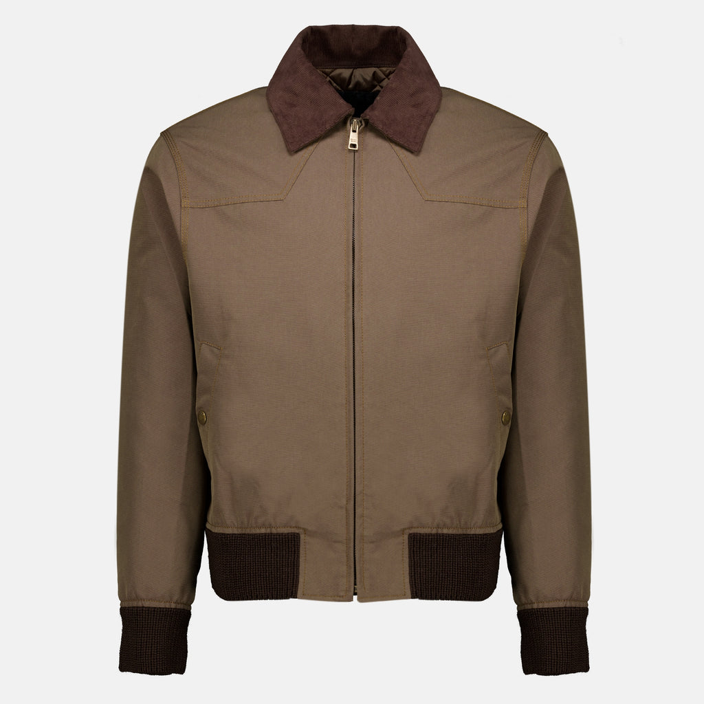 Vestes Chaqueta de Mezclilla Marrón Prada Marron Homme