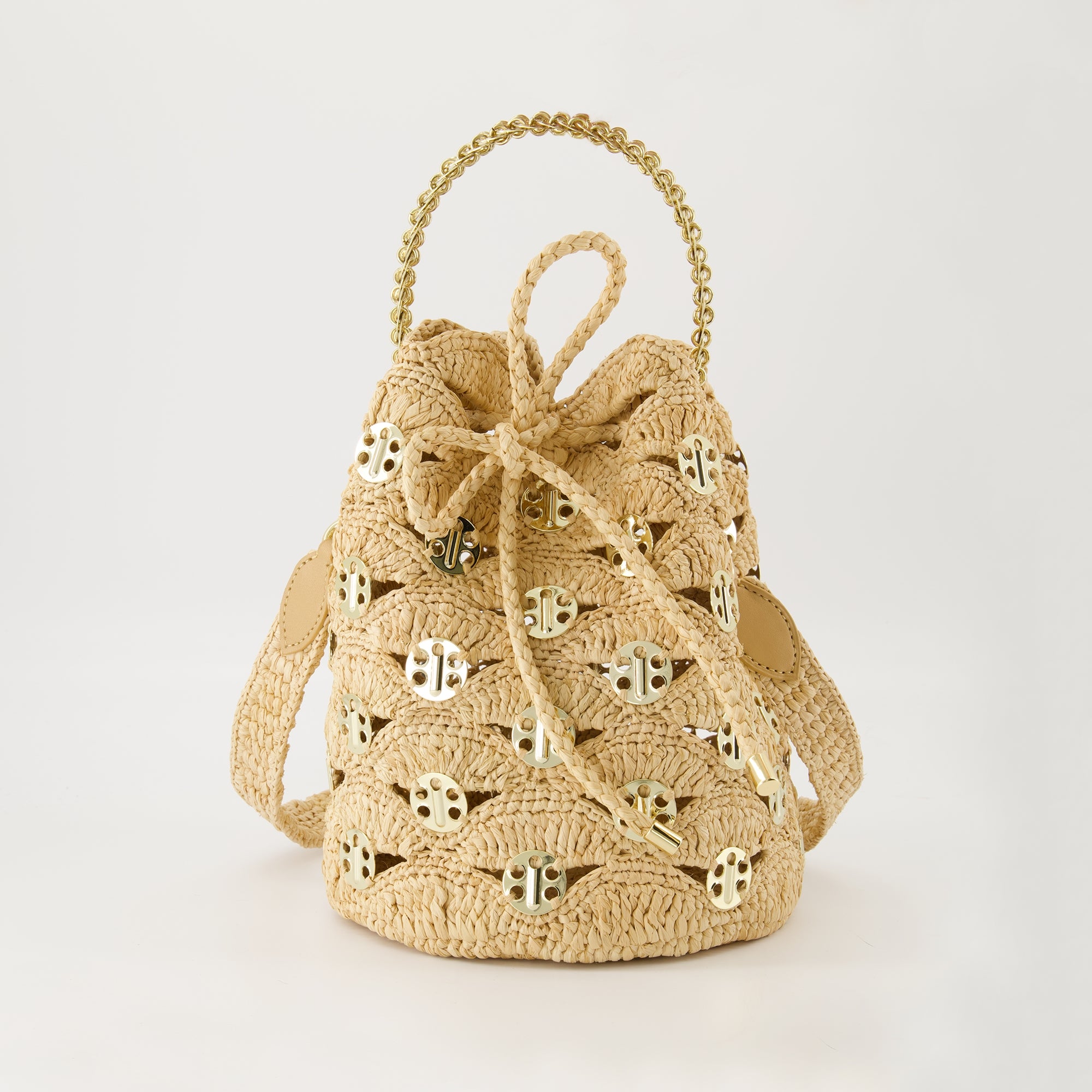 Raffia Bucket Bag