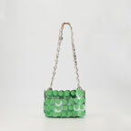 Sacs à main et épaule Sac disques Sparkle Rabanne Vert Femme