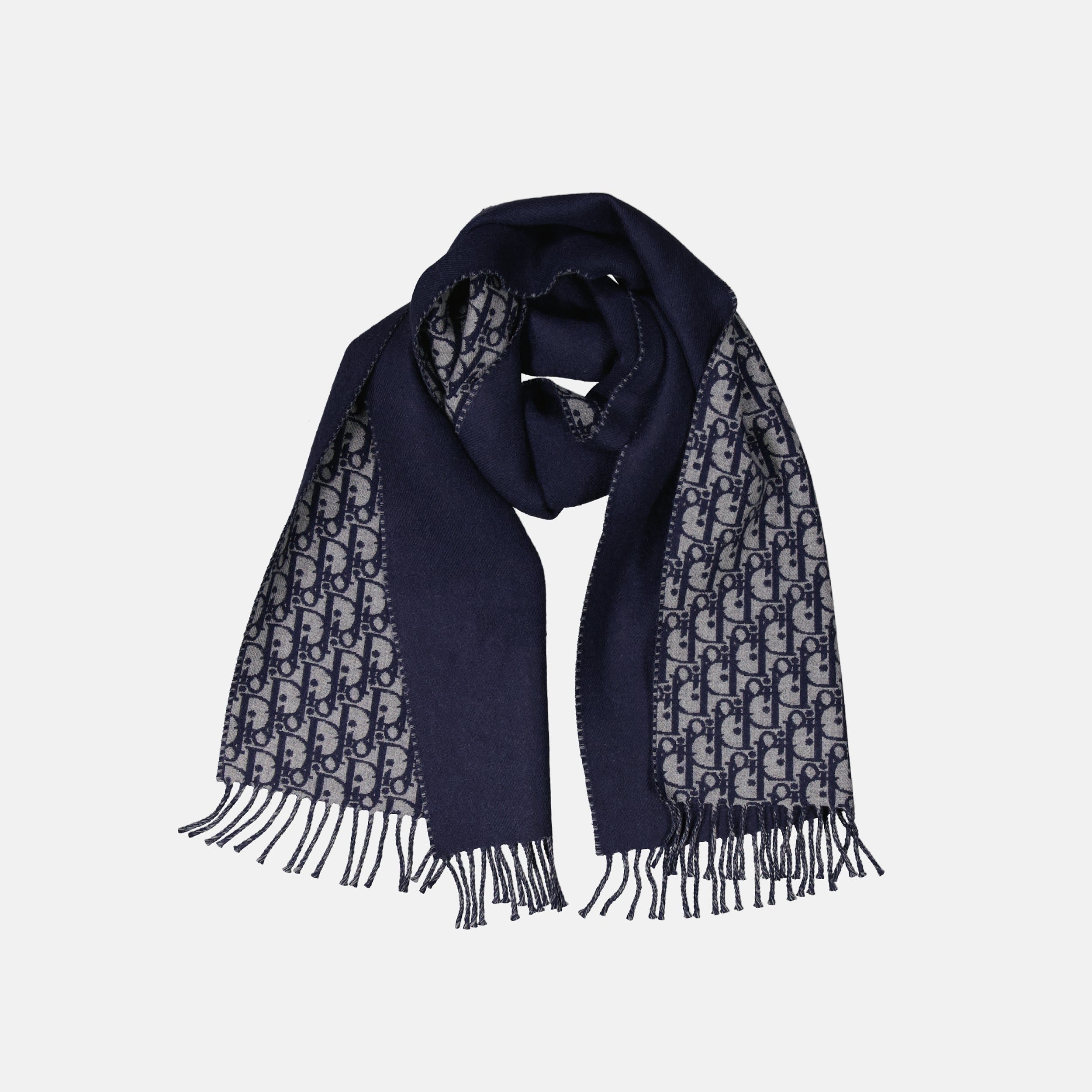 Écharpes, foulards et gants Écharpe Dior Oblique Dior Bleu foncé Homme