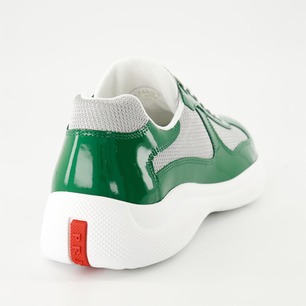 Sneakers Baskets America's Cup Prada Green Homme