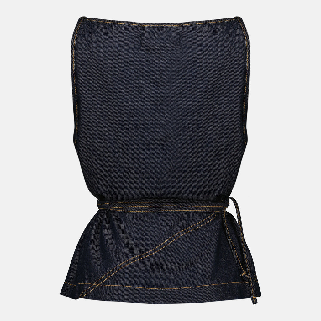 Tops Denim Wrap Top Iro Bleu foncé Femme