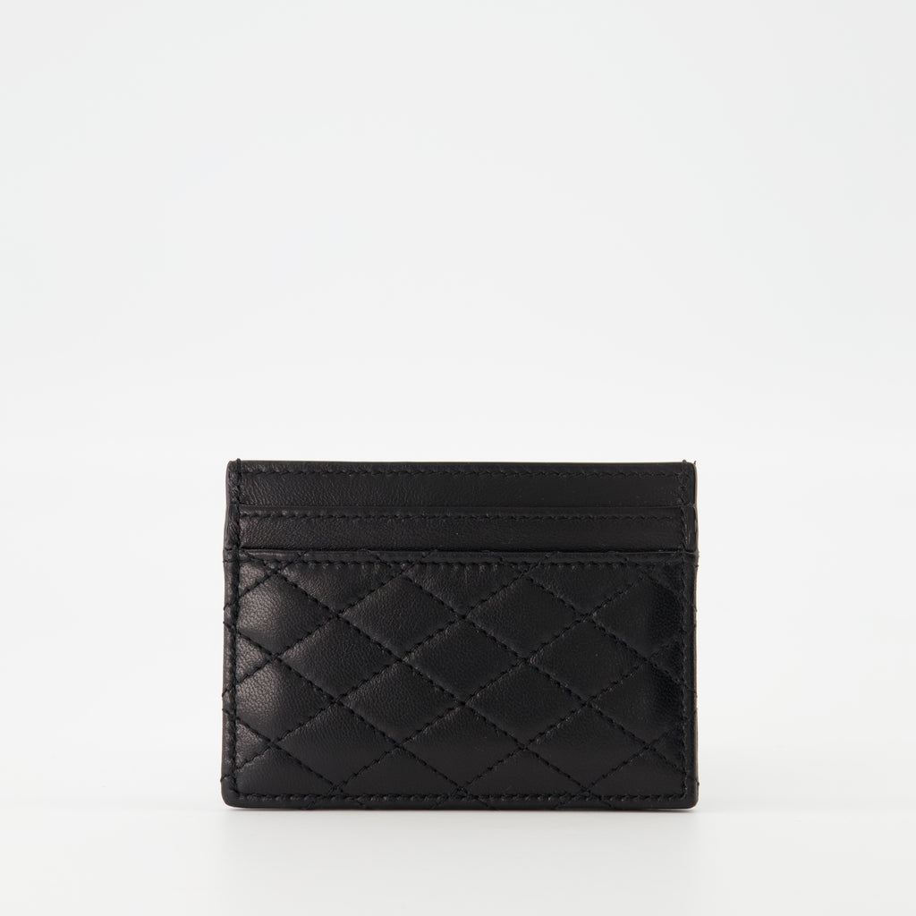 Petite maroquinerie Porte-cartes Cassandre Saint Laurent Noir Femme