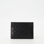 Petite maroquinerie Porte-cartes Cassandre Saint Laurent Noir Femme