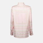 Camisas Camisa de Seda Versace Rosa Femme