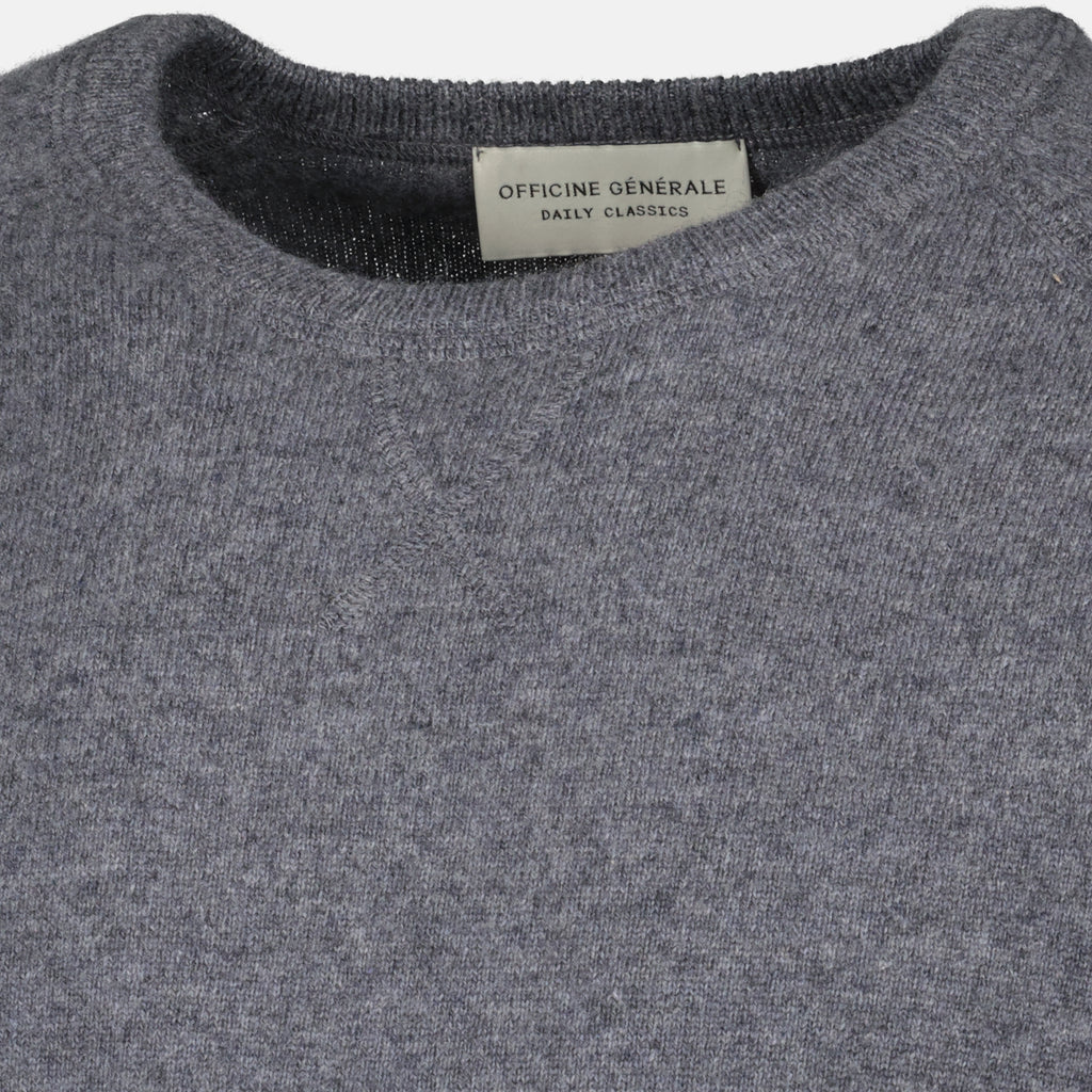 Maille Pull en cachemire gris Officine Générale Gris Unisexe