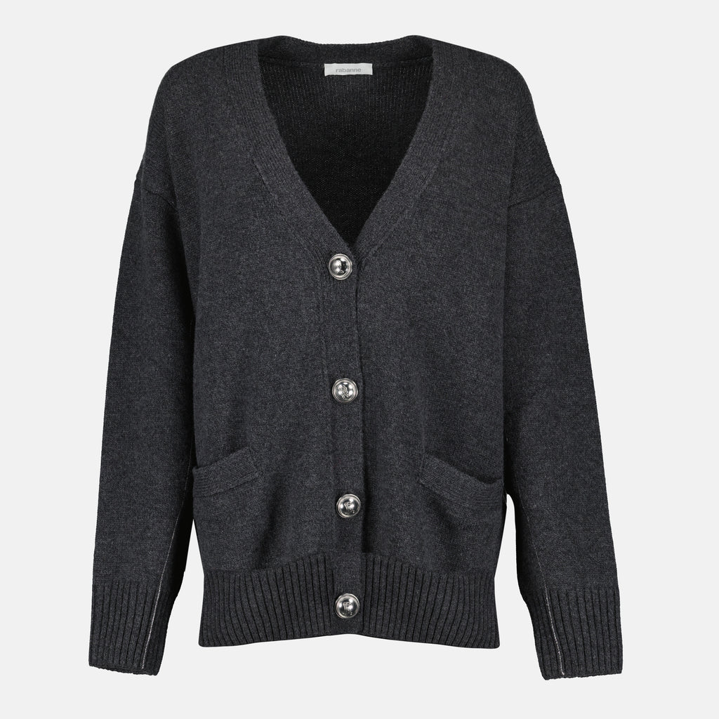 Bild des Rabanne Damen-Wollcardigans - Herbst-Winter 2025 - Vorderansicht