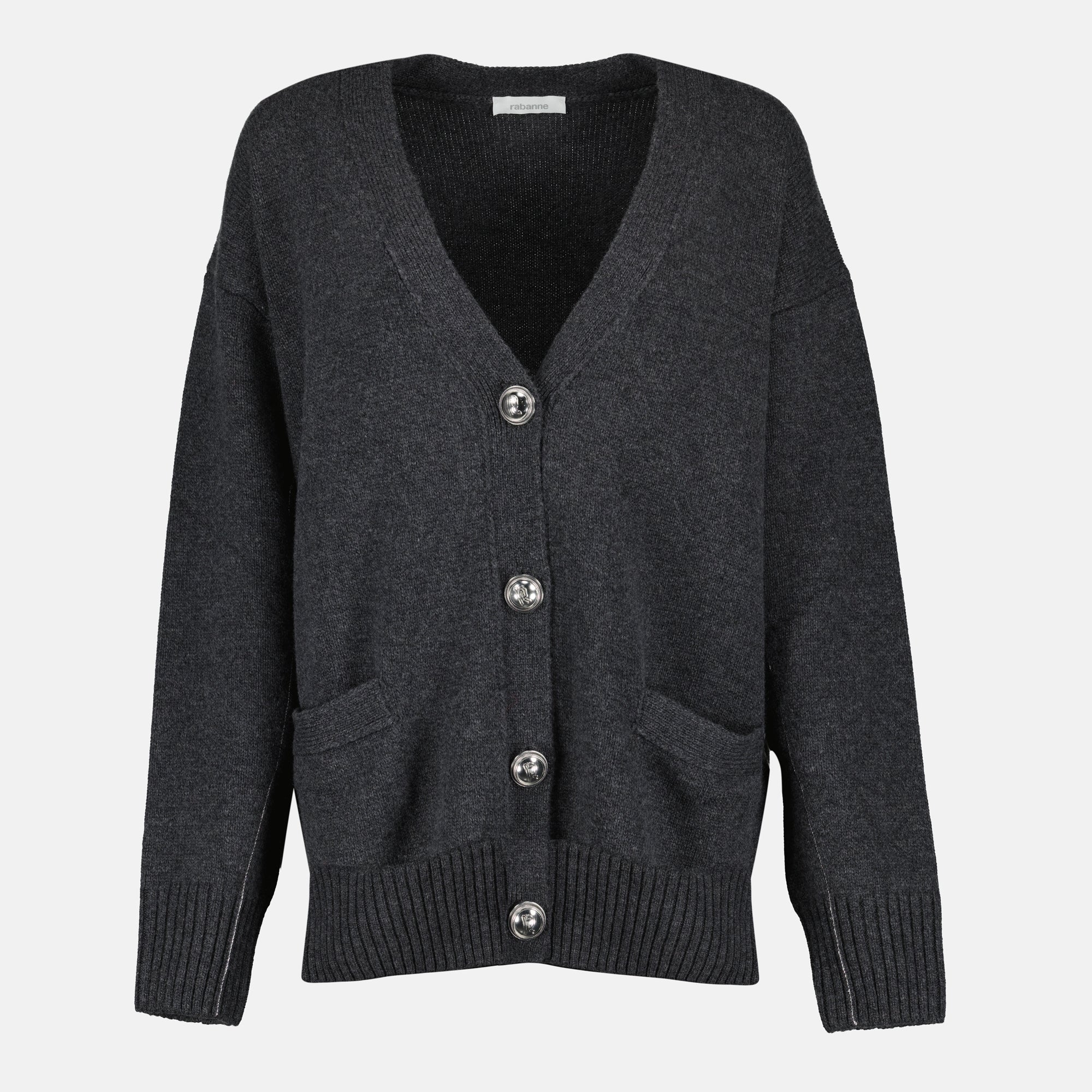 Bild des Rabanne Damen-Wollcardigans - Herbst-Winter 2025 - Vorderansicht