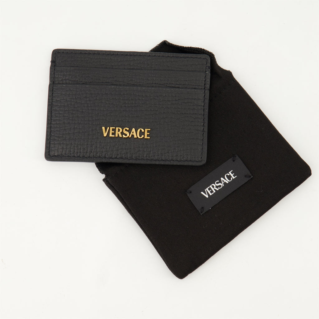 Piccola pelletteria Portacarte Myth Versace Nero Homme